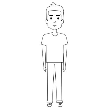 genç adam avatar karakter