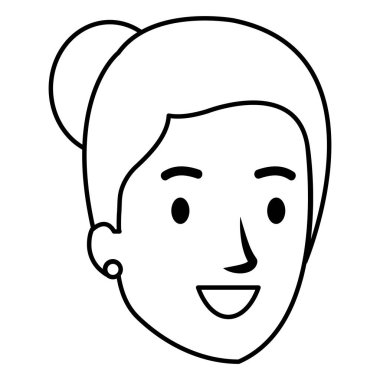 güzel ve genç kadın baş