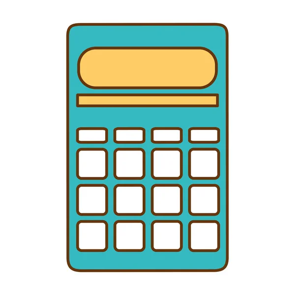 Calculator math device icon — Stock Vector