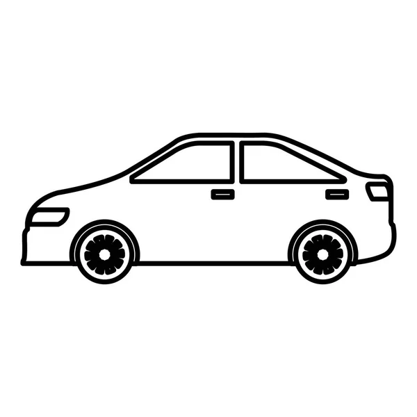 Autó-sedan jármű ikont — Stock Vector