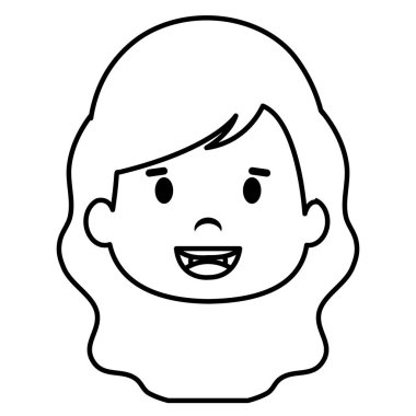 küçük kız kafa simgesi