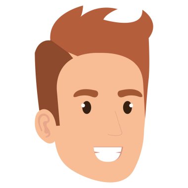 genç adam baş avatar karakter