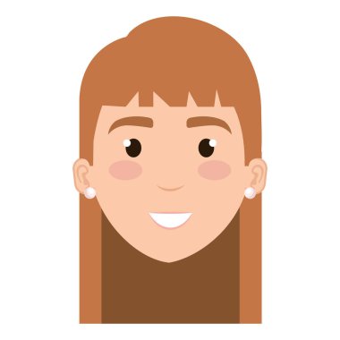 güzel bir kadın baş avatar karakter