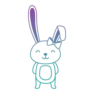 sevimli tavşan Paskalya kutlama