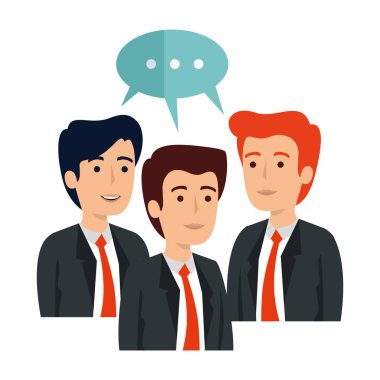 zarif işadamları ile konuşma balonu