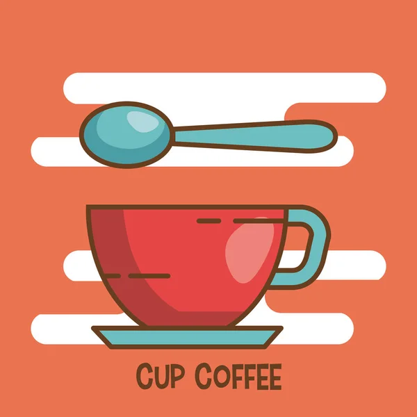 Koffie vectorillustratie — Stockvector