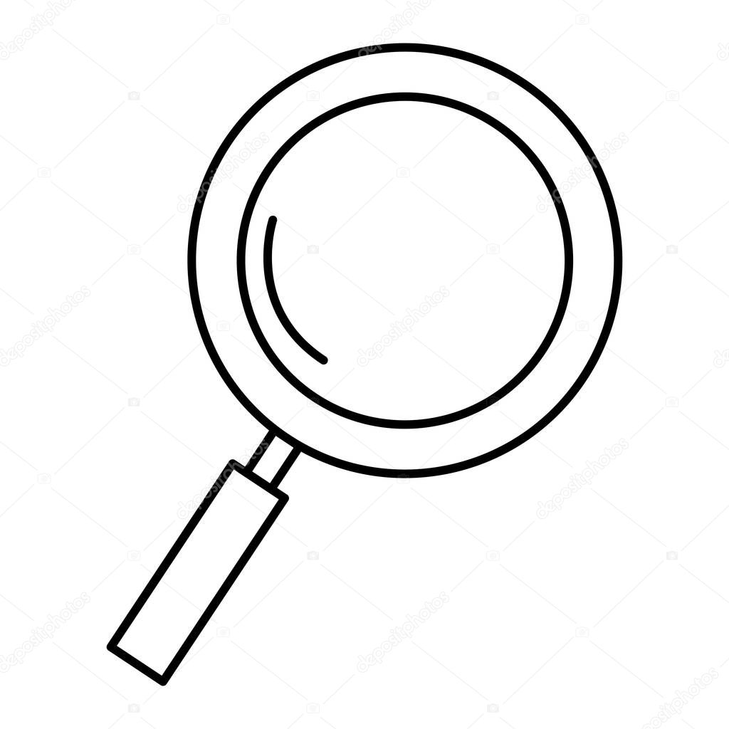 magnifying glass isolated icon