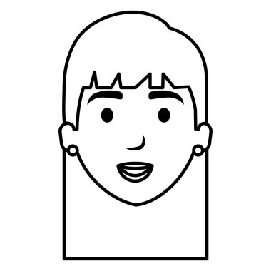 güzel bir kadın baş avatar karakter