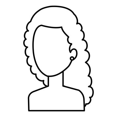 güzel ve genç kadın gömleksiz karakter