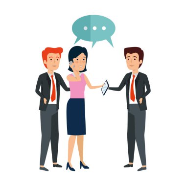 zarif işadamları ile konuşma balonu