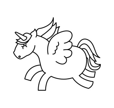 Sevimli fantezi Unicorn simgesi
