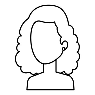 güzel ve genç kadın gömleksiz karakter