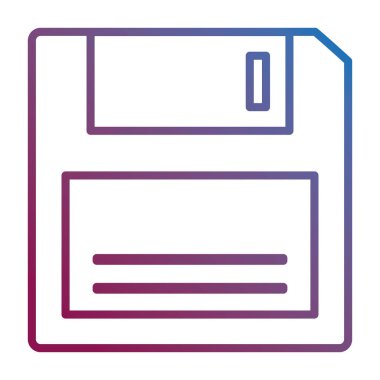 disket retro simgesi