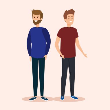 saç ve rahat giysiler ile sevimli çocuklar