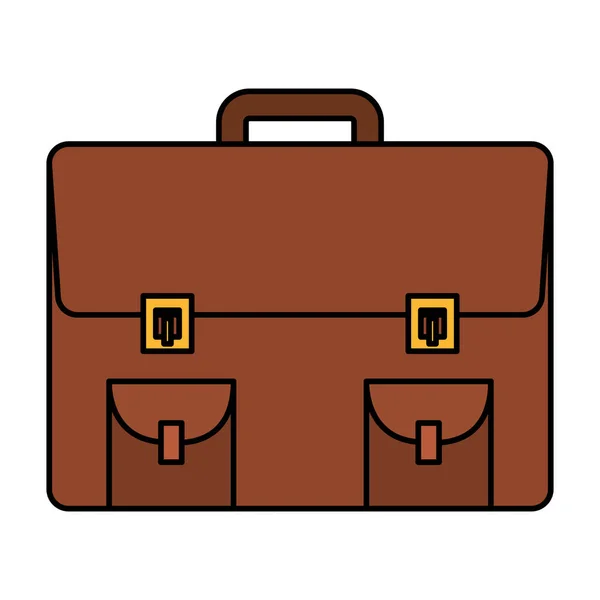 Cartera maletín aislado icono — Vector de stock