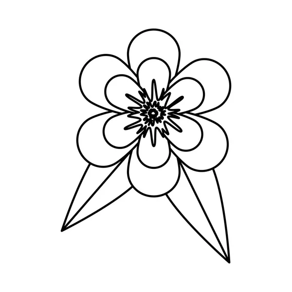 Schöne Blume dekorative Symbol — Stockvektor