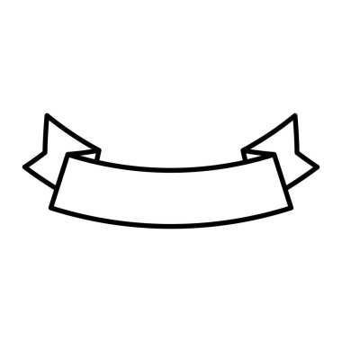 Şerit çerçevesi izole simgesi