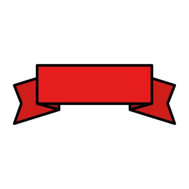 Şerit çerçevesi izole simgesi