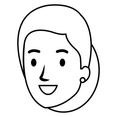 güzel ve genç kadın baş