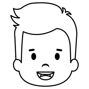 Mutlu küçük çocuk baş karakter