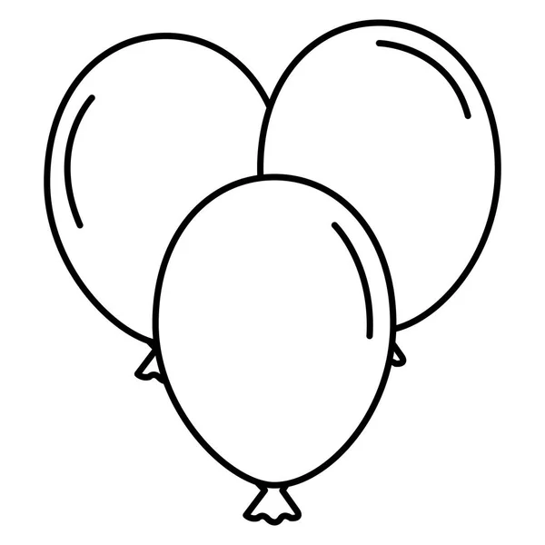 Значок повітряних кульок — стоковий вектор