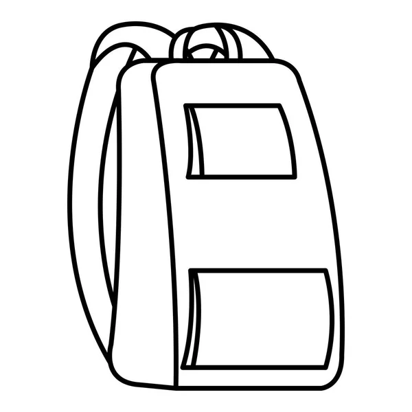 Escuela bolsa aislado icono — Vector de stock