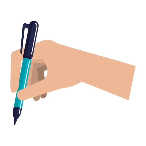 Scrittura a mano con penna — Vettoriale Stock