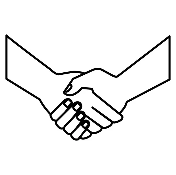 Hands done deal icon — Stock Vector