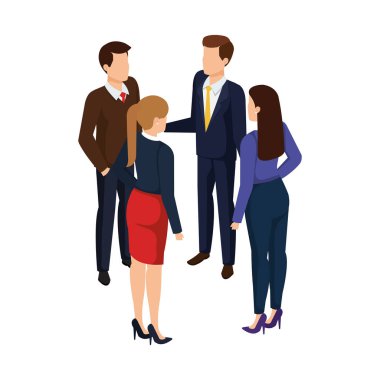 iş insanlar avatarlar karakter grubu