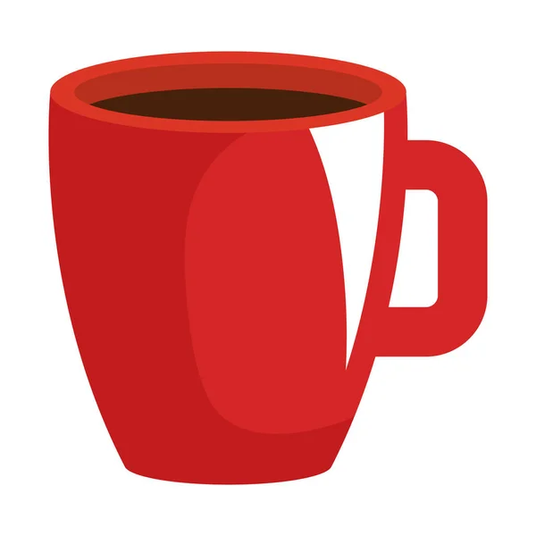 Kaffeetasse isolierte Ikone — Stockvektor