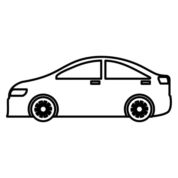 Araba sedan araç simgesini — Stok Vektör