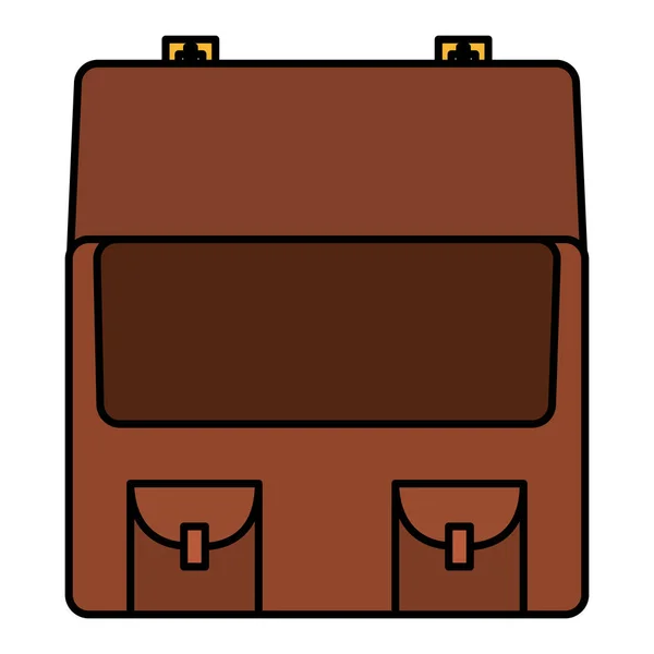 Portafoglio valigetta icona isolata — Vettoriale Stock