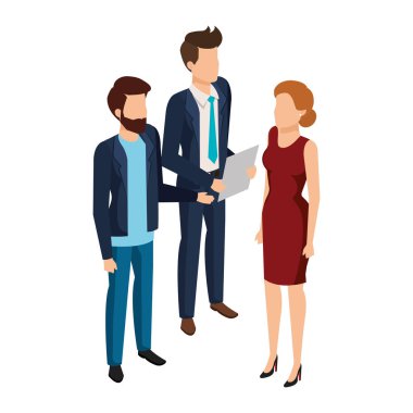 iş insanlar avatarlar karakter grubu