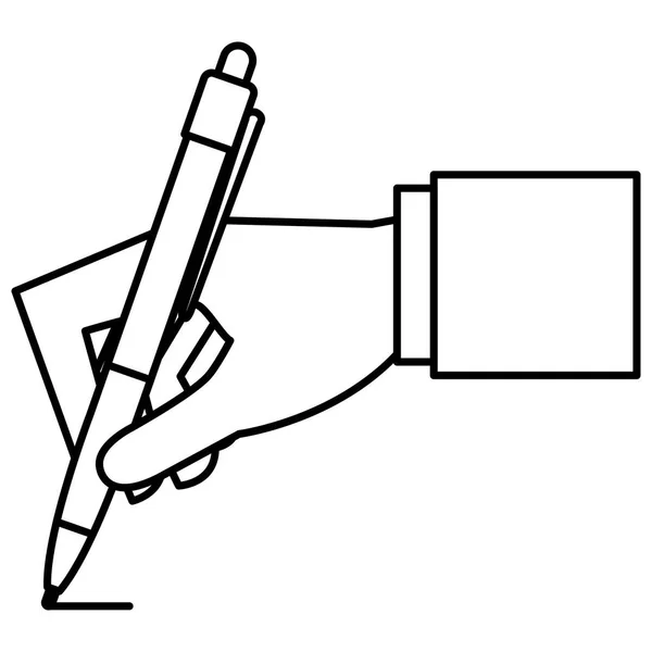 Escrita à mão com caneta —  Vetores de Stock