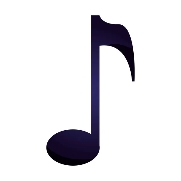 Music note isolated icon — стоковый вектор