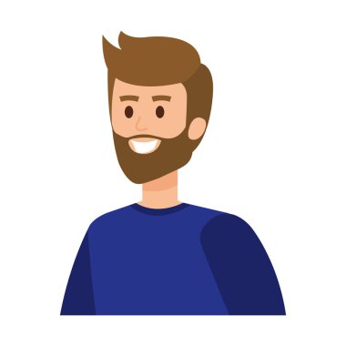 Sakallı genç adam.