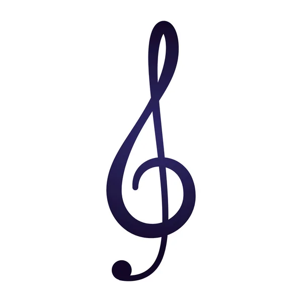 Music note isolated icon — стоковый вектор