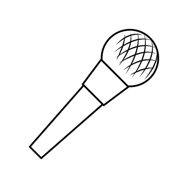 Microphone audio device icon — Stock Vector