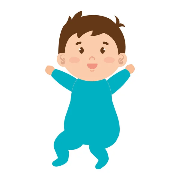 Pequeno personagem bebê masculino —  Vetores de Stock