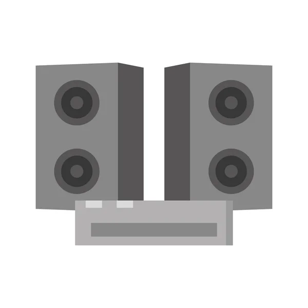 Ljud utrustning isolerad ikon — Stock vektor