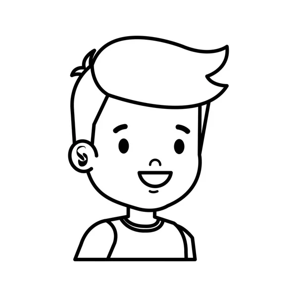 Petit garçon enfant personnage — Image vectorielle