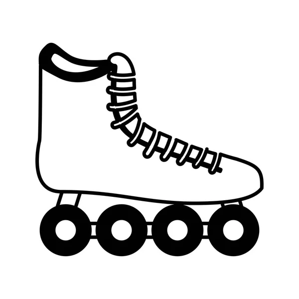 Skate rueda deporte equipo icono — Vector de stock