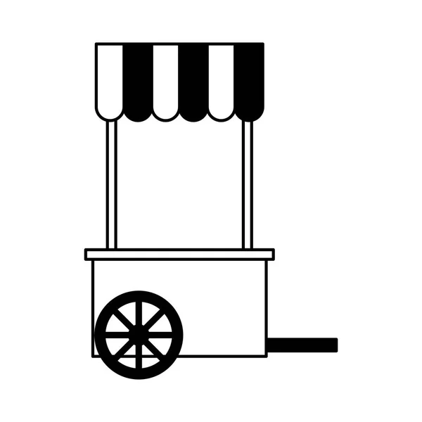 Comida de cabina icono de transporte vacío — Vector de stock