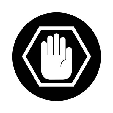 el dur izole simgesi