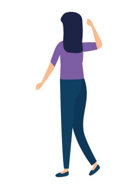 güzel genç kadın karakter