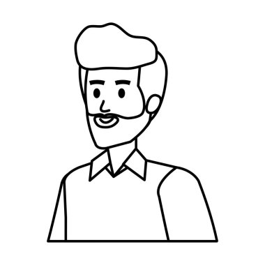 Sakallı genç adam.