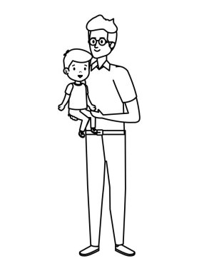 oğul karakterli genç baba