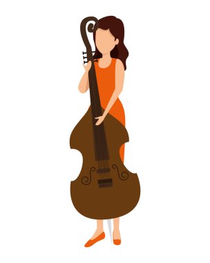 Çello çalan kadın