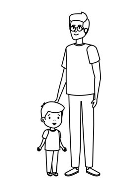 oğul karakterli genç baba