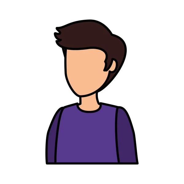 Jovem avatar personagem —  Vetores de Stock